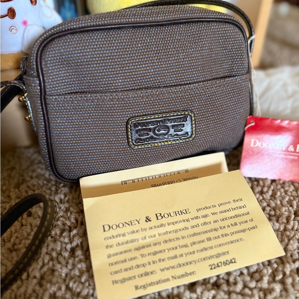 Dooney & Bourke Brown Crossbody Bag Compact and Stylish